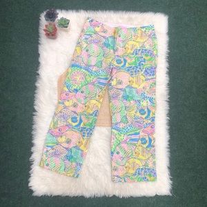 Lilly Pulitzer Party School Capri Pants